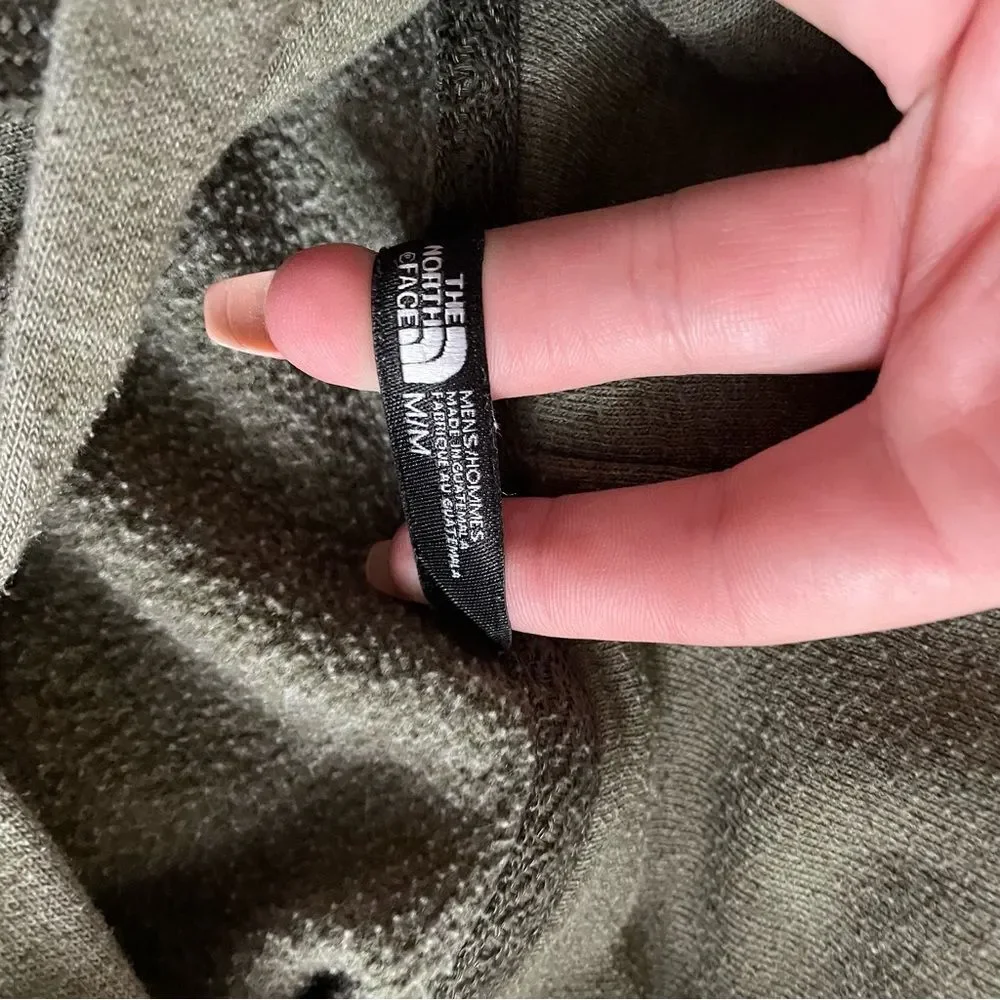 The North Face Olive Green Pullover Hoodie Sweatshirt
